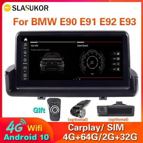 4G LTE 10.25" Car Multimedia Radio Android 10.0 For BMW 3 Series E90/E91/E92/E93 2005-2012 Car Stereo GPS Navigation Head Unit