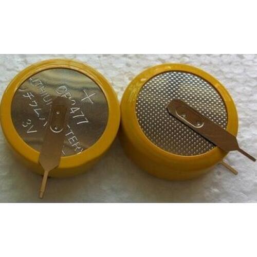 50PCS CR2477 battery 3V vertical soldering foot button battery personnel positioning identification card