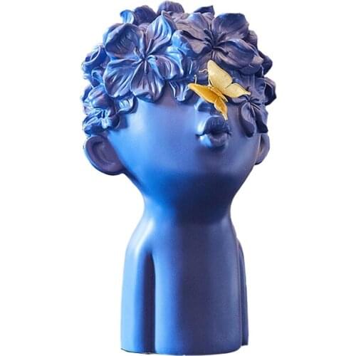 ABSTRACT LITTLE BOY WITH BUTTERFLY RESIN SCULPTURE MODEL FIGURINE CRAFT HOME DECORATION ACCESSORIES SHOWCASE DECOR ORNAMENT