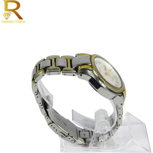 Wholesale High Quality 10pcs/lot Acrylic Clear Watch Bracelet Bangle Showcase Display Holder Stand Rack