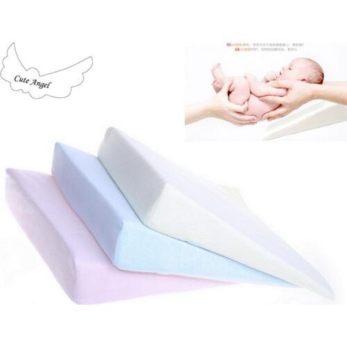 Anti Baby Spit Milk 10Degree Crib Cot Wedge Baby Sleep Positioning Pillow Nursing Pillow Pad TPU triangle baby shaping pillow