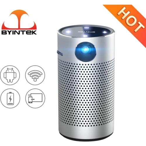 BYINTEK P7 Micro smart Android 1080p 3D 4K Mini Video cUbE LED Portable Pocket Pico Mico DLP Projector Beamer