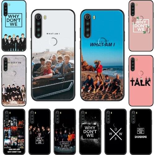 Why Dont We WDW Phone case For Xiaomi Redmi Note S2 4 5 6 7 8 A S X Plus Pro black painting bumper art Etui 3D funda soft shell