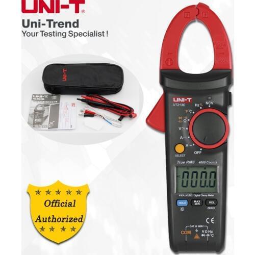 UNI-T UT213A/UT213B/UT213C 400A Digital Clamp Meters; Resistance /Capacitance /Frequency/Temperature/NCV/Diode test