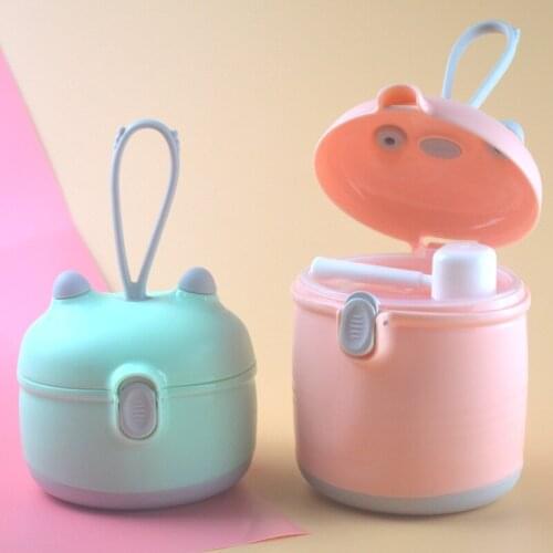 Baby Portable Milk Powder with Spoon Mini Sealed Portable Large Multi-Purpose Milk Container Storage Tank