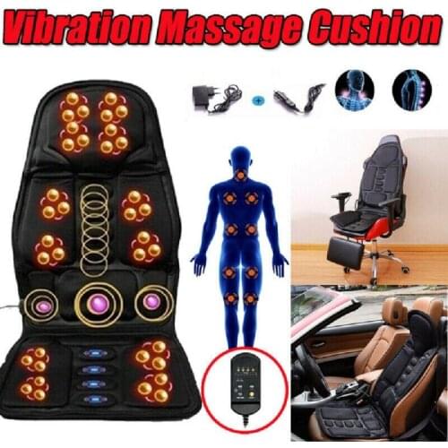 Electric Vibrating Car Massage Massage Chair Mat Portable Massager Cushion Home Heating Back Vibrator Massage Pads For Car Seat