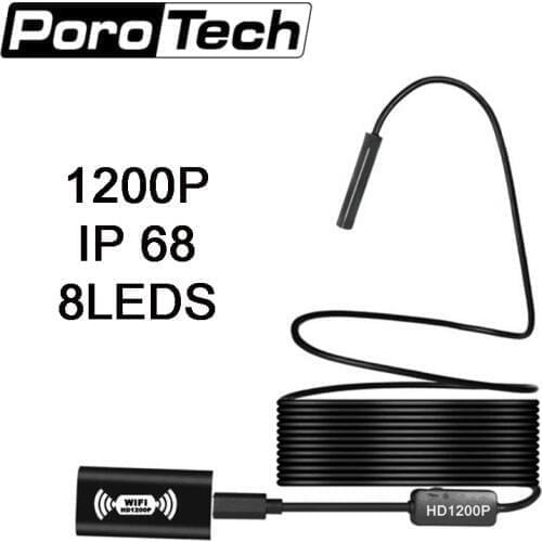 110B Endoscopy camera black support Android iPhone super waterproof IP68 light Snake Hard Endoscope Inspection camera