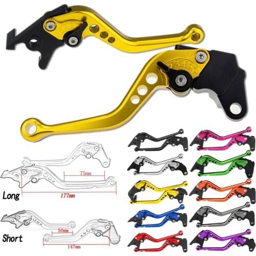 Short & Long Motorcycle CNC Adjustable Brake Clutch Levers For Triumph SPEED FOUR 2005 2006 DAYTONA 600 650 2004 2005