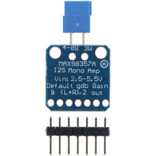 MAX98357 I2S Class D Mono Amplifier 3W Breakout Interface DAC Decoder Module Board Compatible with Raspberry Pi