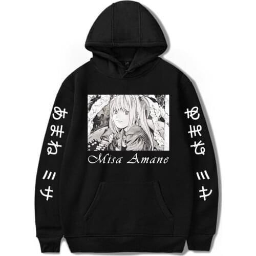 Anime Misa Amane male hoodies Imitation Death Note Leather Uniform Outfit men hoody Anime Cosplay Costumes Loose suit Tops Cool