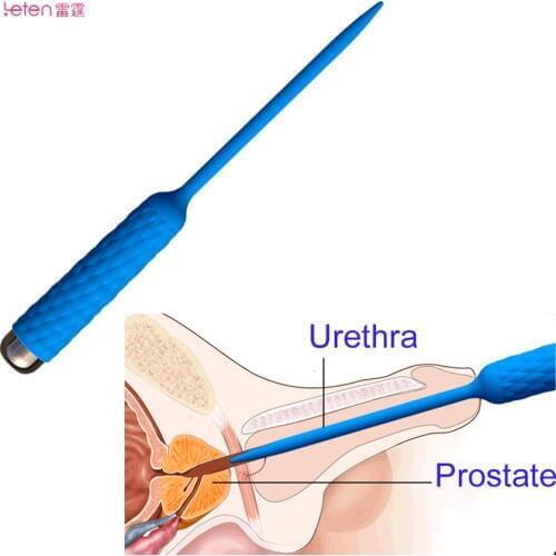 Leten Male Catheter Urethral Sound Electro Vibrator Penis Stretching Plug Silicone Dilators Sex Toy Dick Stretcher Masturbator