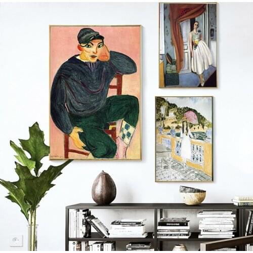 Canvas Printed Painting Wall Art Abstract Henri Matisse Posters for Modern Simple Home Decoration Modular Pictures Living Room