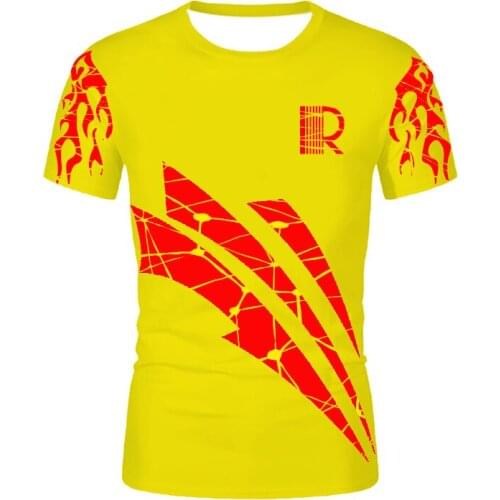 New Fashion Yellow Printed T-Shirt, 3D Printed Mens Short Sleeve T-Shirt, Interesting Design T-Shirt, Fashion Street Casual Sum