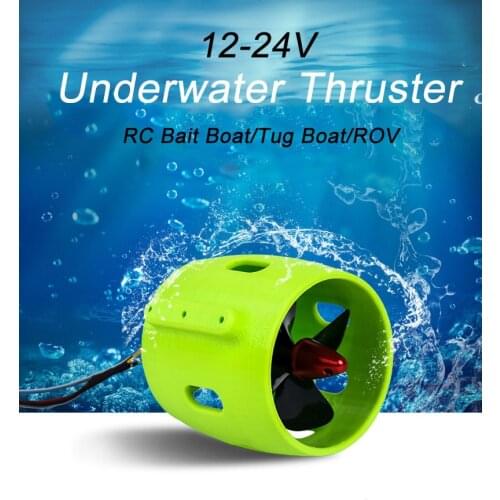 Underwater Thruster12v 24v 20a Brushless Motor 4 Blade Propeller Propulsion 30-200w Parts For Rov Rc Bait Tug Boat