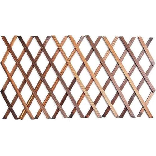 Expanding Wooden Garden Wood Pull Mesh Wall Fence Grille for Home Garden Sub Garden Decoration Climbing Frame