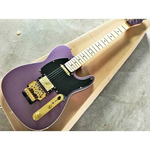 Top quality FDTL-2037 purple wood solid body maple fretboard gold hardware TL electric guitar, Free shipping