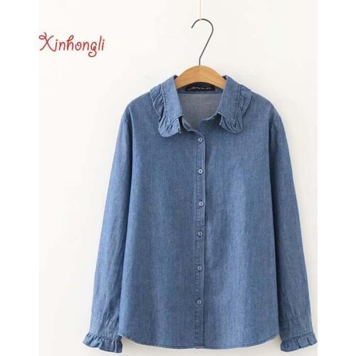 Xinhongli Womens Denim Shirts