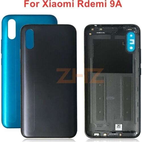 For Xiaomi Redmi 9A Battery Back Cover Rear Door Housing Side Key Replacement Repair Spare Parts