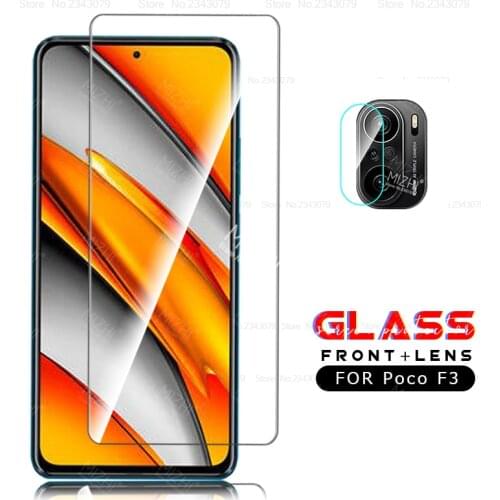 For PocoF3 Glass camera lens protective cover For Xiaomi PocoPhone F 3 F3 Poko 3F F3Poco PocophoneF3 Tempered Glass coque fundas