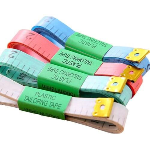 1.5m Body Measuring Ruler Sewing Tailor Tape Measure Mini Soft Flat Ruler Centimeter Meter Sewing Measuring Tape