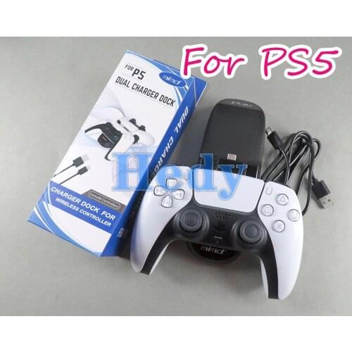 1pcs For PS5 Controller Charger Dual USB Type-C Charging Dock Station Stand for PlayStation 5 Dual Joystick Gamepad Accessories