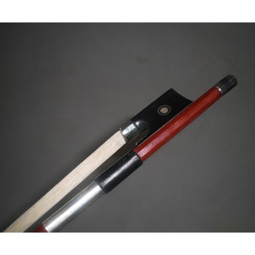 1 PC Quality Brazil Wood Violin Bow 4/4 with Ebony Frog white bow hair