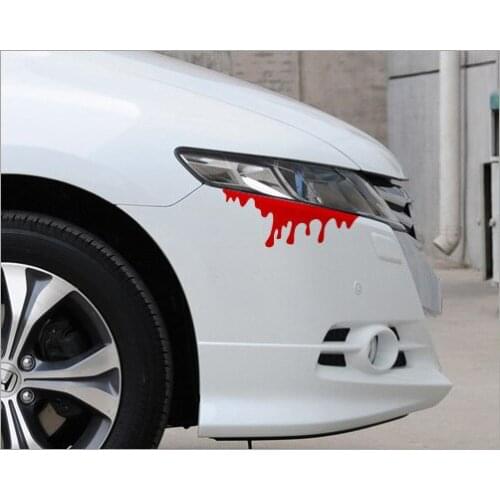 10 Pairs 2 Size Reflective Red Murderous Headlight Bleed Look Car Stickers For All Cars motorcycle bike car accessories