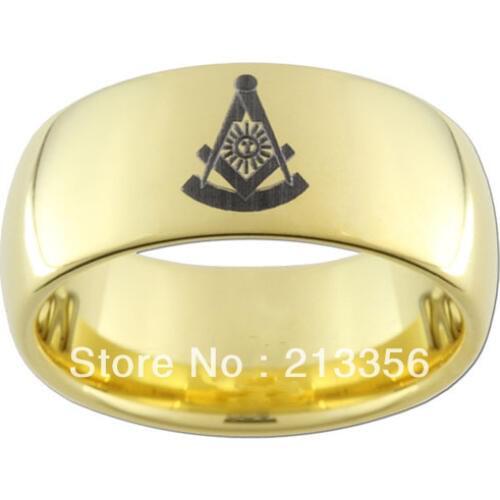 10PCS/LOT FREE SHIPPING!USA WHOLESALES CHEAP PRICE 8MM WOMEN&MENS HIS/HER New GP PAST MASTER MASONIC FREEMASON TUNGSTEN RINGS