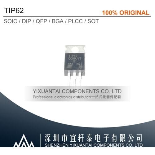 5pcs/lot 50pcs/lot 100pcs/lot Free shipping 100% original TIP62 TO220