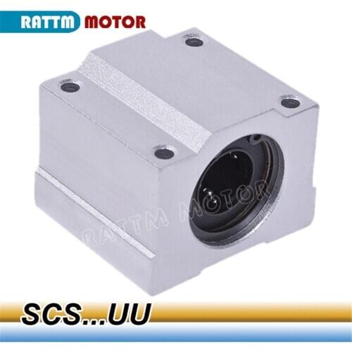 2PCS SCS...UU 6/8/10/12/13/16/20/25/30UU SC Linear Block bush Slide Linear Shaft for CNC Router DIY CNC Parts