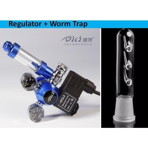 Aquarium DICI CO2 Regulator double gauges Check Bubble Counter 110V/ 220V W21.8 22mm G5/8 CGA320 FREE SHIPPING