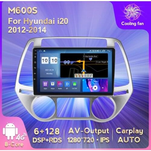 IPS HD 1280*720 Android 11 Car GPS Navigation DVD Multimedia Player for Hyundai I20 2012-2014 Stereo Player Carplay AUTO WIFI BT