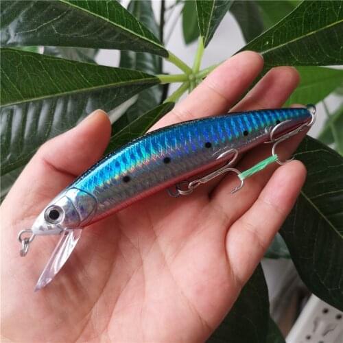 Big Sinking Minnow Hard Lure 40g/12cm 4Colors Isca Artificial Hard Bait Fishing Tackle