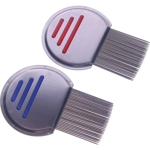 Stainless Steel Kids Hair Terminator Lice Comb Rid Headlice Super Density Teeth Remove Pet Styling Tools Pet Hair Remover