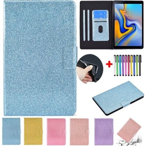 For Samsung Galaxy Tab A7 Lite 8.7 Case Tablet Glitter SM-T220 T225 Smart Coque For Tab A7 Cover 10.4 SM-T500 Protective Funda