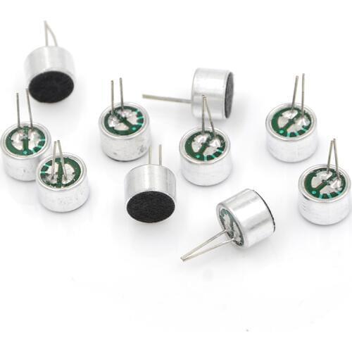 10 Pieces 2 Pins Mini MIC Capsule Electret Condenser Microphone