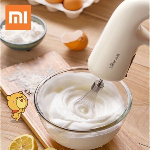Xiaomi Electric Food Blender Bear Mini Hand Mixer 5 Speed Egg Beater Multifunctional Food Processor Kitchen Manual Cooking Tools