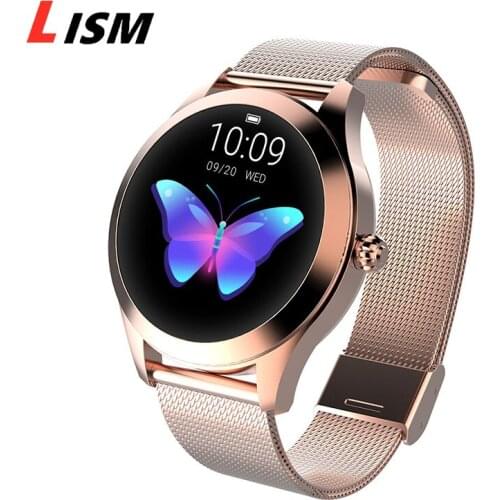 IP68 Waterproof Smart Watch Women Lovely Bracelet Heart Rate Monitor Sleep Monitoring Smartwatch Connect Android