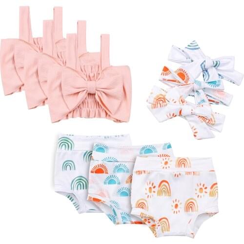 Citgeett Summer Infant Baby Girls Outfits Sleeveless Bow Knot Strap Crop Tops + Shorts + Headband Clothes Set