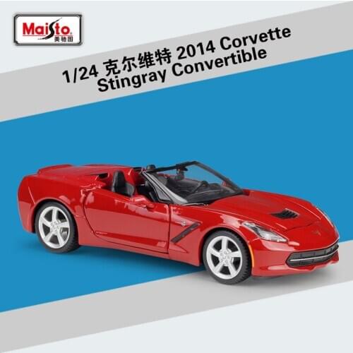 Maisto 1:24 Corvette 2014 Corvette Stingray Convertible simulation alloy car model collection gift toy