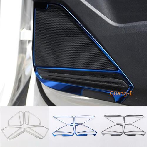 Car Door Audio Speaker Cover Window Windshield Side Trim 4pcs For Volkswagen VW TiguanL Tiguan L MK2 2016 2017 2018 2019 2020