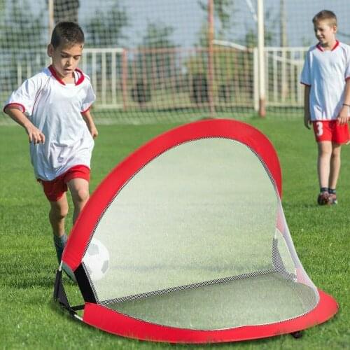 NEW Portable Soccer Goal Folding Up Play Goal Set Soccer Net For Kids Football Goal Practice Shooting Toy Equipment