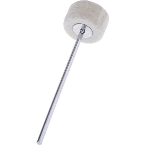 Percussion Stick Strike Bass Drum Beater Mallet, 7.87inchx 1.96inch, White