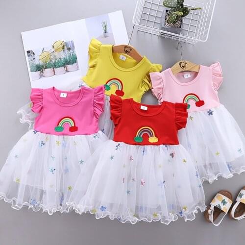 Baby Little Girls Tutu Dresses Casual Clothes Infant Children Christmas Princess Costume Summer Dress Costume For 2-6 Years