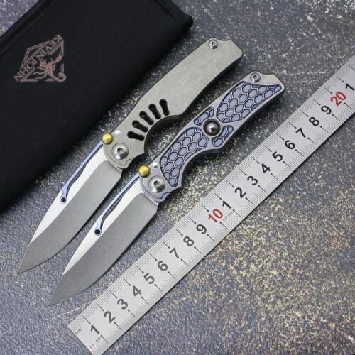 VENOM Kevin John TILock folding knife M390 blade titanium handle flip outdoor camping Survival Tactics pocket knives EDC tools