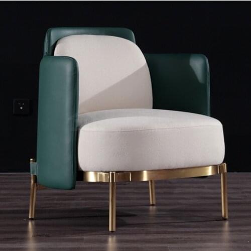 Modern Single Sofa Chair One Seat Hotel Living Room Simple Nordic Sofa Sets Designs