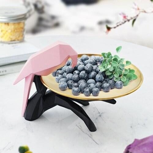 Modern Bird Tray Decoration Nordic Living Room Wine Cabinet Decoration Light Luxury Style Simple Fruit Tray Entrance Key Storage