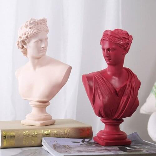 David Statue Home Decor Sculpture Nordic Character Head Living Room Model Room Office Resin Crafts Home Decoration Accessories