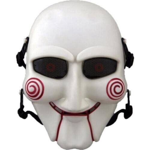 Tactical Sniper Jigsaw Puppet Mask Cosplay Props Halloween Scary Mask Military Army Wargame Airsoft Paintball Protection Masks