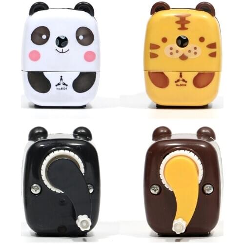 MIRUI Pencil Sharpener Labor Saving Cartoon Animal Non Slip Kids Gift School Students Hand Crank Desktop Tool Stationery
